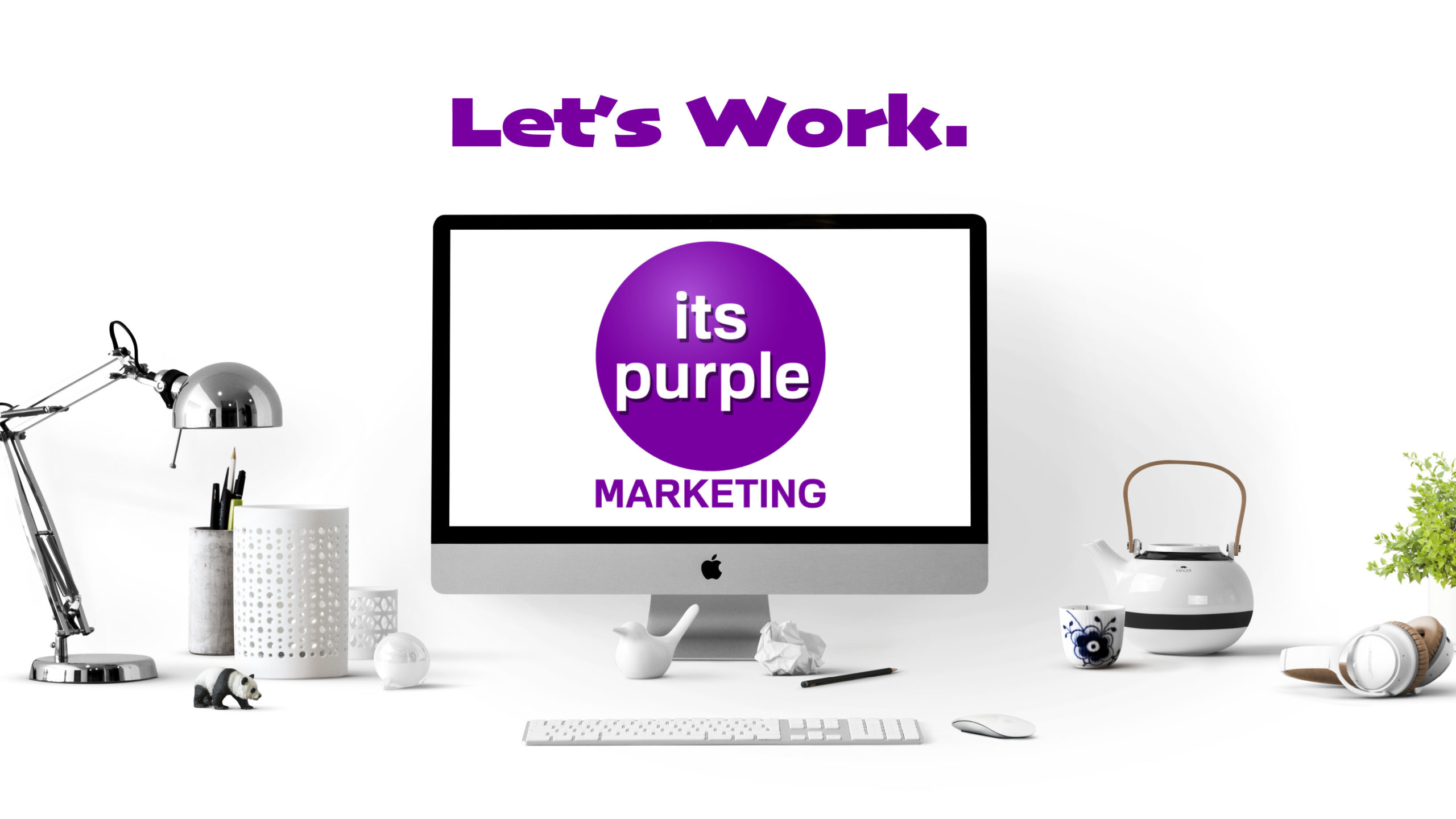 its Purple small Business marketing header